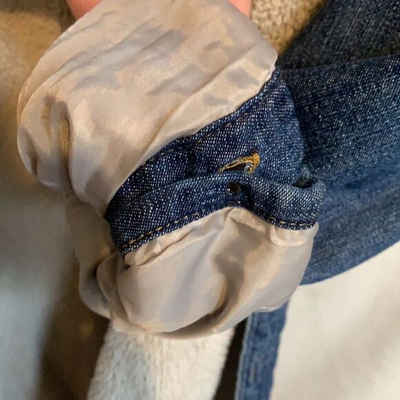 Levi’s Men’s Jean Shacket Jacket with Sherpa Lined XL Button Down Long Sleeve - Picture 9 of 14